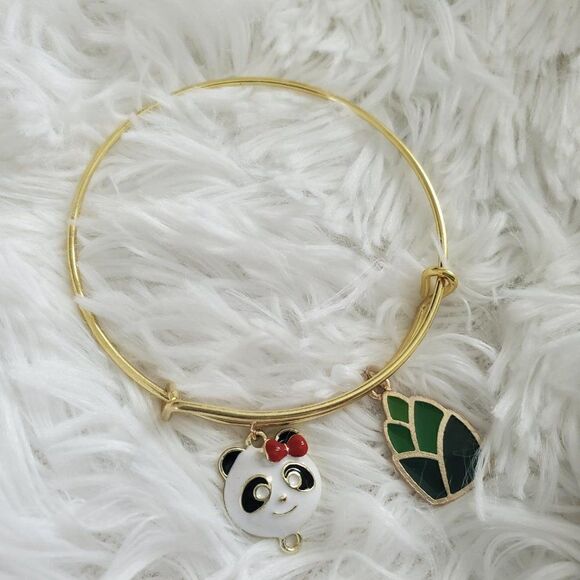 Gold Panda Bracelet, Zoologist Gift - Picture 10 of 11